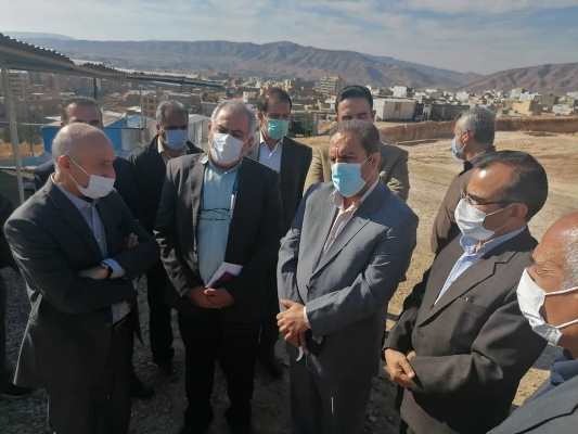 بازدید معاون بنیاد مسکن انقلاب اسلامی کشور از طرح اقدام ملی مسکن ایلام