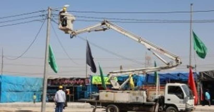 خدمت رسانی مطلوب به زائران اربعین حسینی با بهره‌برداری از پروژه‌های برق مهران