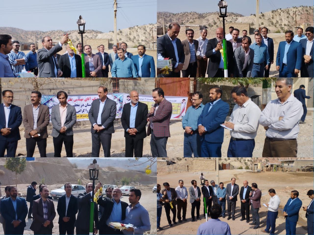 مشعل گاز در روستاهای تختان و آگره‌بید دهلران روشن شد
