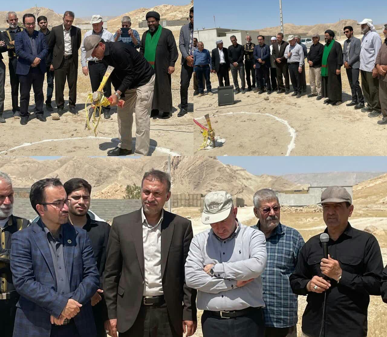 کلنگ گازرسانی به روستای سرتنگ زعفرانی مهران به زمین زده شد