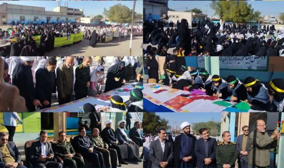 اجتماع دختران حاج قاسم در شهر دهلران برگزار شد