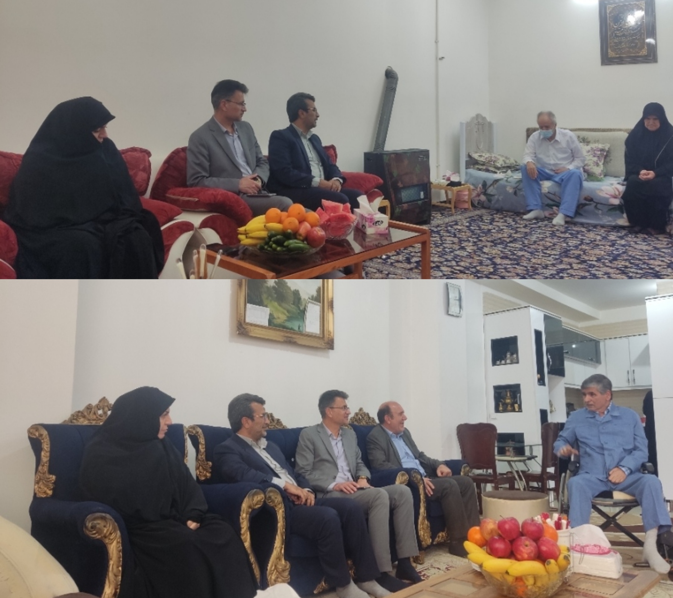 دیدار مدیرکل آموزش و پرورش استان با دو پیشکسوت فرهنگی