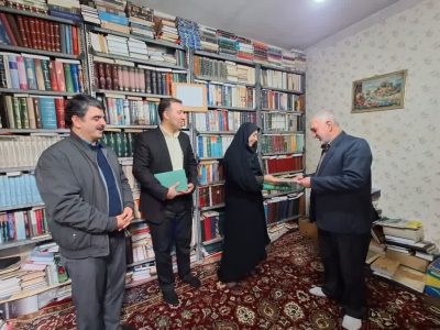 تقدیر از عبدالعباس محمدی پیشکسوت ترویج کتاب و کتابخوانی