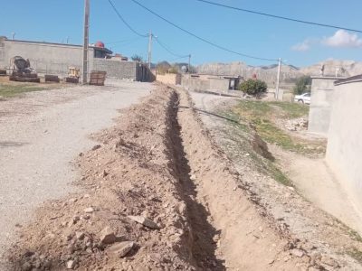 انجام ۹۵۰ متر توسعه شبکه آبرسانی تا اجرای شبکه فاضلاب شهر در شهر چوار