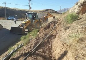 اجرا و اصلاح ۲۴۰ متر خط انتقال  و شبکه توزیع آب در روستاهای بخش زاگرس چرداول