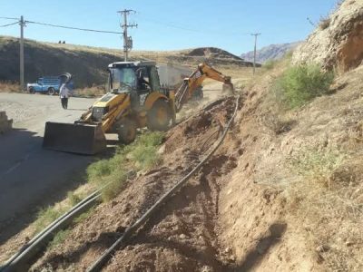 اجرا و اصلاح ۲۴۰ متر خط انتقال  و شبکه توزیع آب در روستاهای بخش زاگرس چرداول