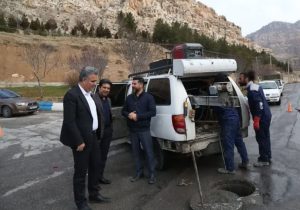 آغاز ویدئومتری ۴۰ کیلومتر شبکه جمعآوری فاضلاب در شهر ایلام
