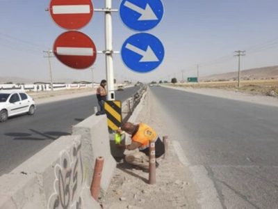 ۲ هزار تابلو و علائم ایمنی در راه‌های ایلام نصب می‌شود