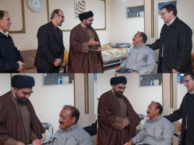 دیدار مسئولان دانشگاه علوم پزشکی ایلام با جانباز ۷۰ درصد