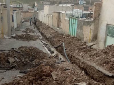 اجرای سه هزار متر خط انتقال و توسعه شبکه توزیع آب در شهرستان چوار
