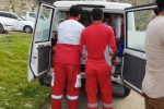 نجات دو مصدوم توسط هلال احمر ایلام در تنگه بهرام چوبین