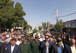 وداع پرشکوه مرزداران دهلران با «سردار شهید حاج نظر همتی»