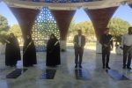 غبارروبی و عطر افشانی مزار شهدای گمنام شهر ایلام 
