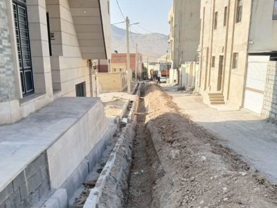 اجرای ۲۳۲۰ متر شبکه لولهگذاری در روستای هفتچشمه و روستاهای بخش سیوان ایلام