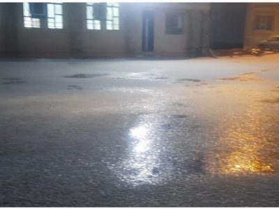 بارش تگرگ در ایلام + فیلم