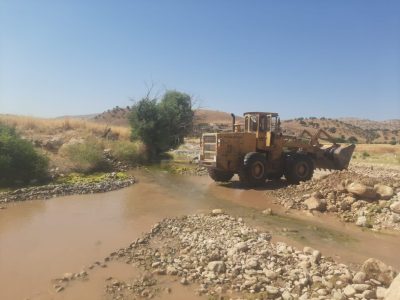 بازسازی راه روستای قلعه وزیر و بهسازی ۱۰ کیلومتر از مسیر عشایری باباشمس در شهرستان سیروان